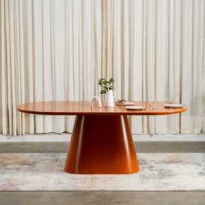 Valencia Dining Table Citrus Finish Modern