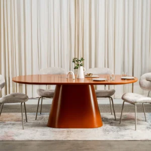 Valencia Dining Table Citrus Modern Matte Finish