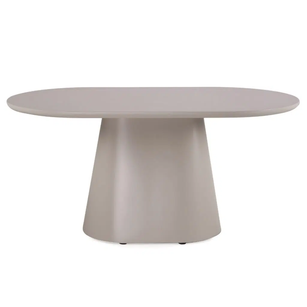 Valencia Dining Table Modern Putty Finish