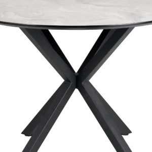 Villa 2m Grey Cloud Dining Table Marble Effect