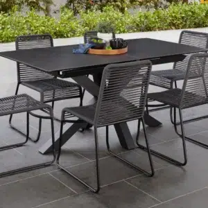 Venetti Expandable Ceramic Dining Table – Modern Outdoor