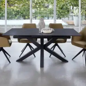 Venetti Expandable Ceramic Dining Table Sturdy Design