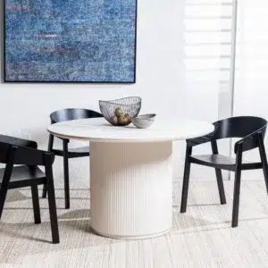 Hendriks Dining Chair Black Set of 2 Scandinavian Design with Ash Wood and Ergonomic Shape