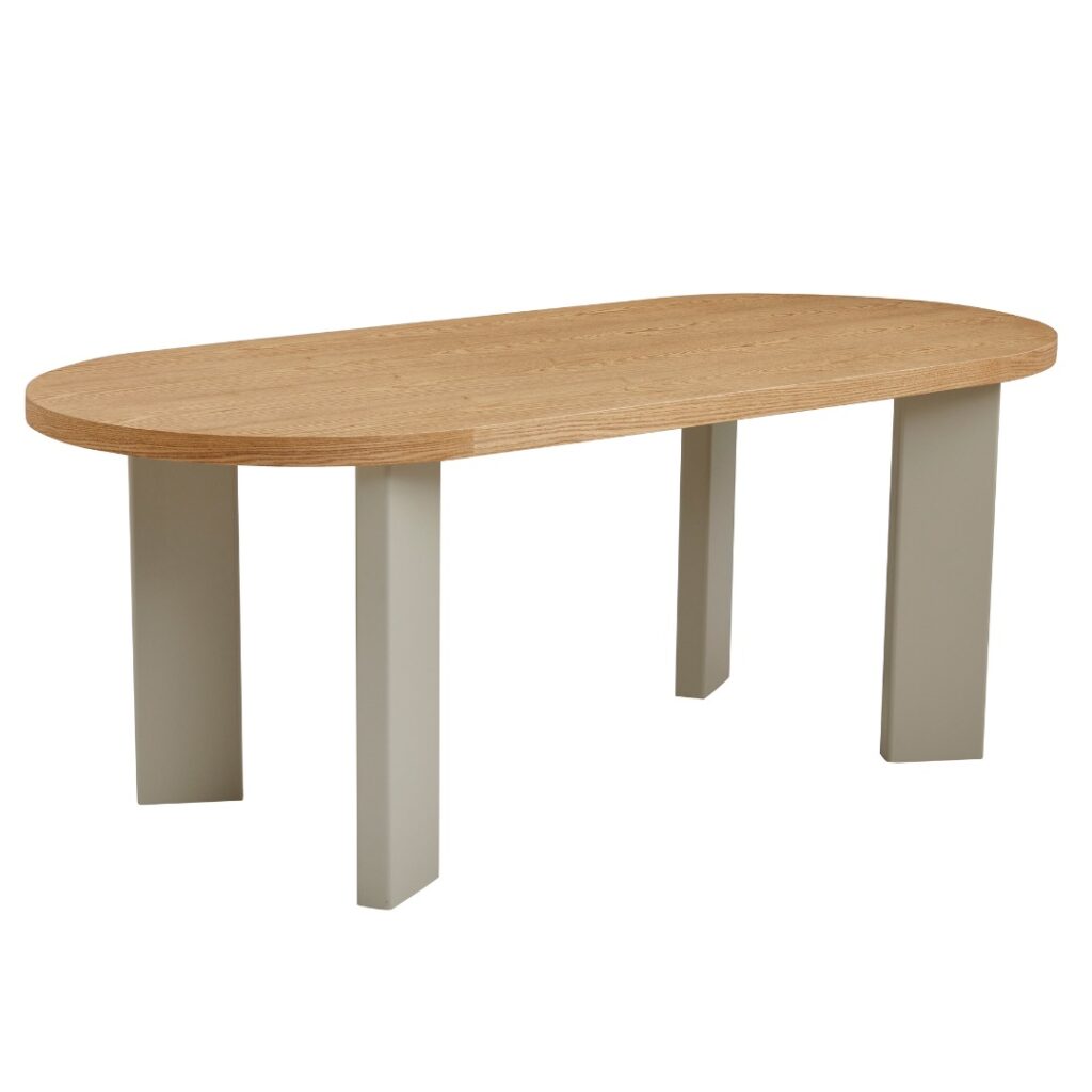 Oliver Western Oak Grey Rectangular Dining Table