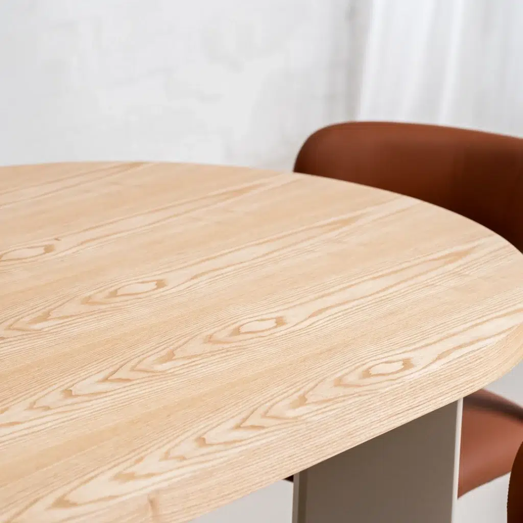 Oliver Western Rectangular Dining Table Oak Grey Modern Rustic