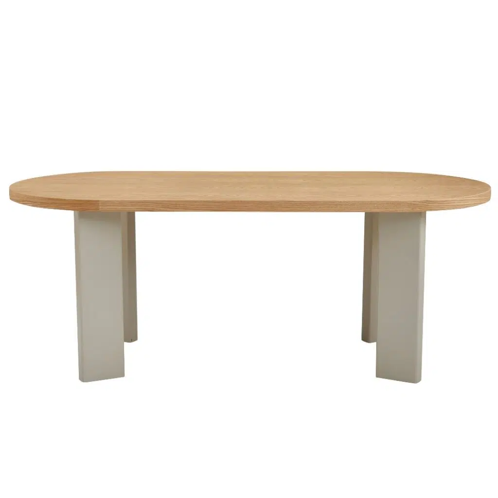 Oliver Western Rectangular Dining Table Oak Grey