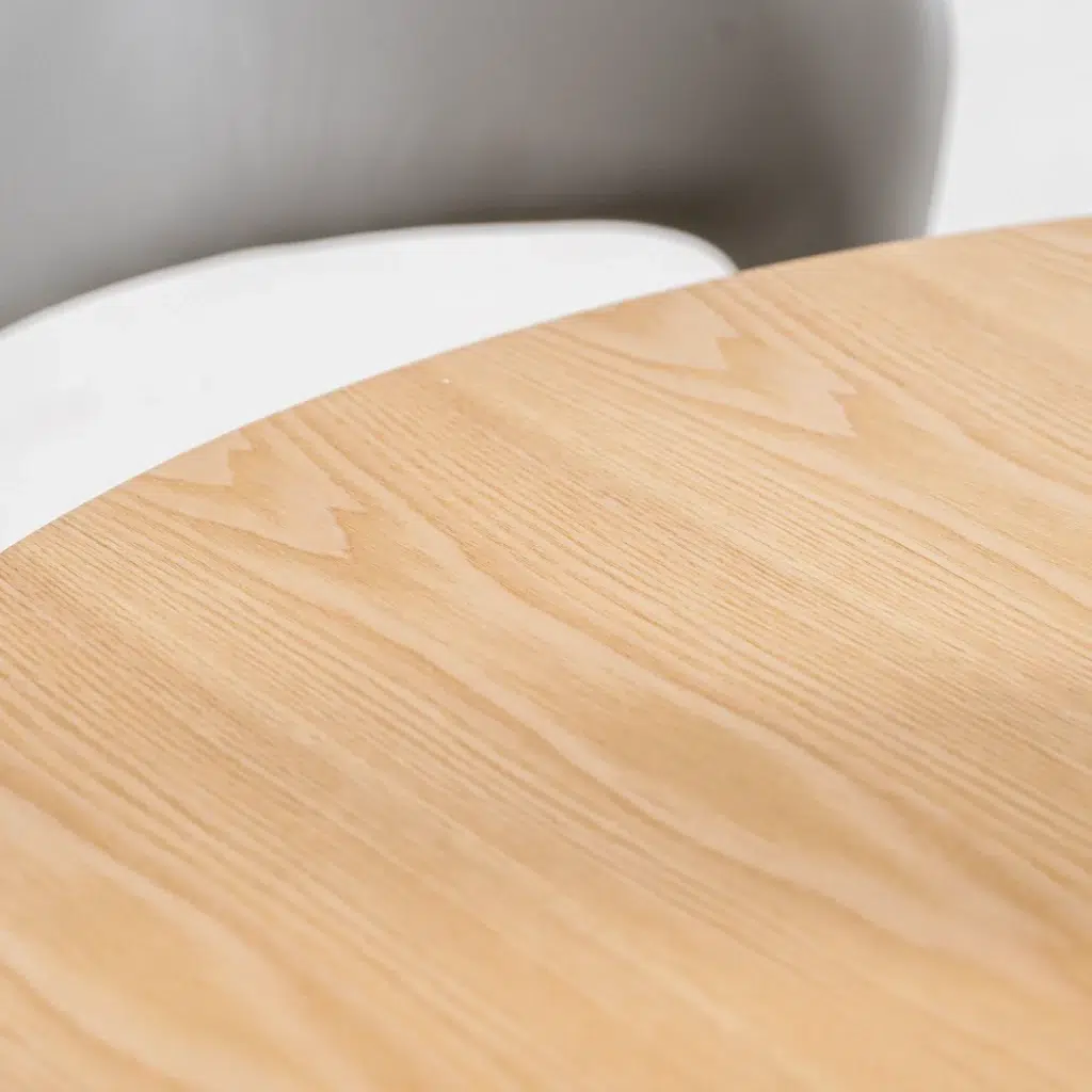 Oliver Western Round Dining Table Oak Grey Country Style