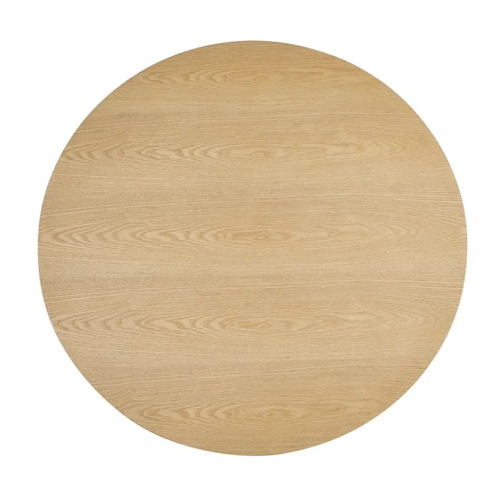 Oliver Western Round Dining Table Oak Grey