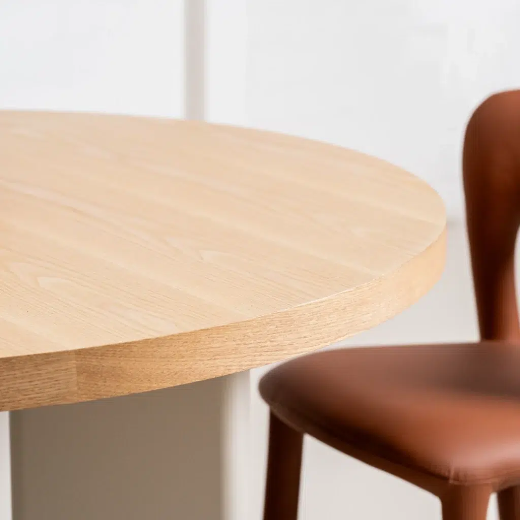 Oliver Western Round Dining Table Oak Grey