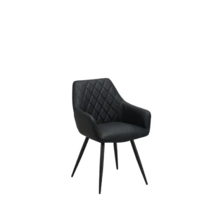 Zeus Dining Chairs Set of 2 Black Modern Comfort