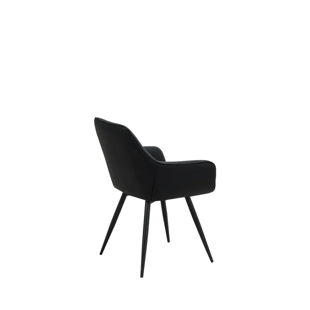 Zeus Dining Chairs Black Set 2 Modern Comfort