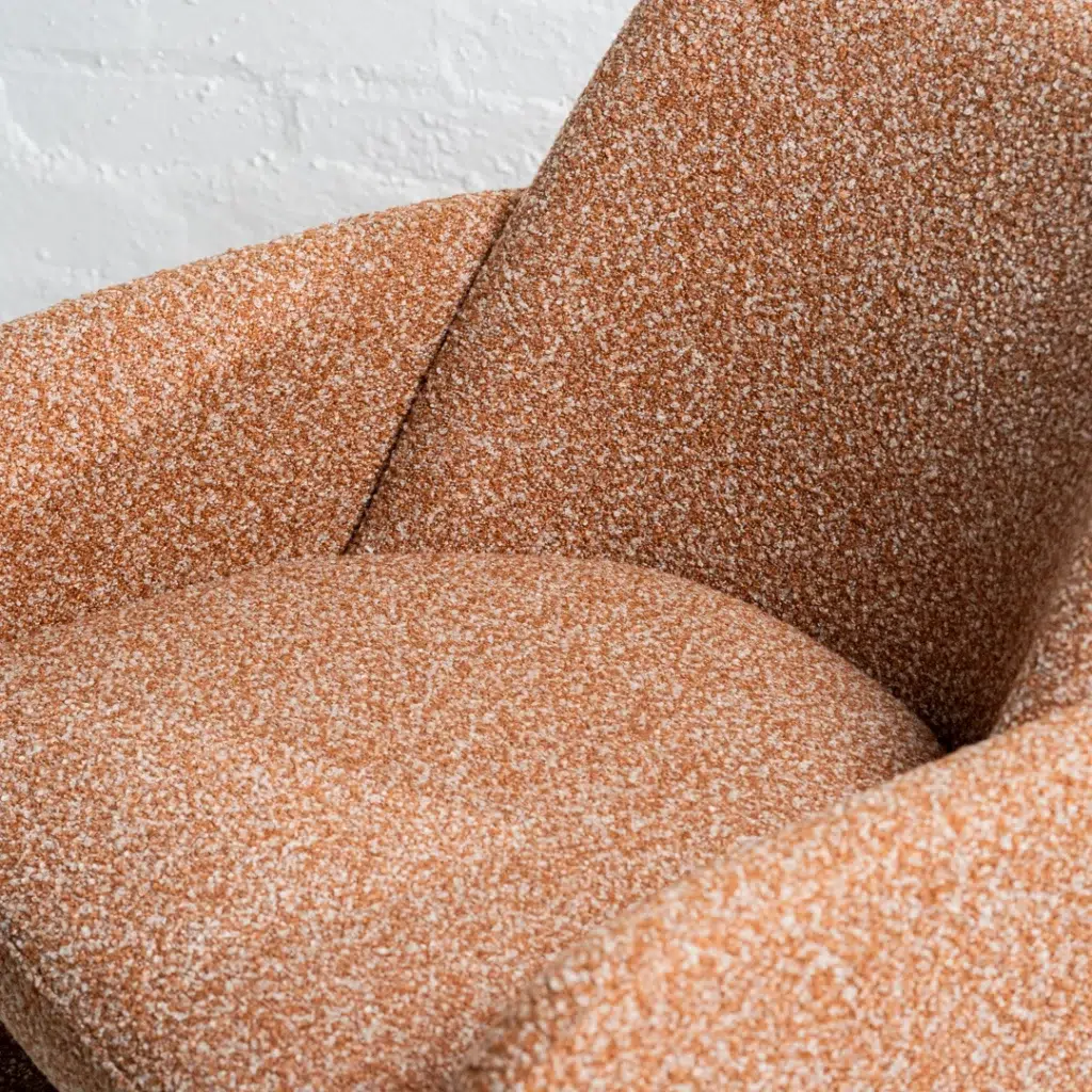 Zurich Paprika Chenille Occasional Chair Modern