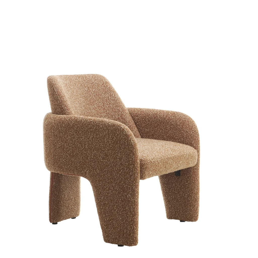 Zurich Occasional Chair Paprika Chenille Upholstery