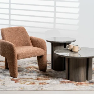 Zurich Occasional Chair Paprika Chenille Upholstery