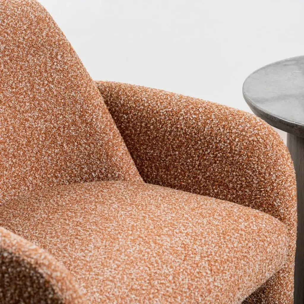 Zurich Occasional Chair Paprika Chenille Upholstery