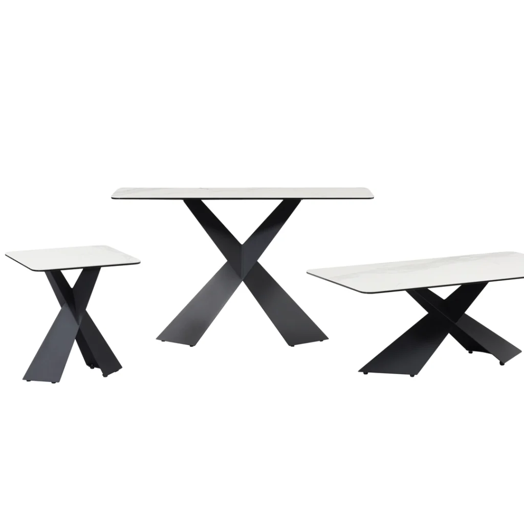 Zulu Console Table Vermont Ceramic - Scratch-Resistant Steel Frame