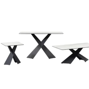 Zulu Console Table Vermont Ceramic - Scratch-Resistant Steel Frame