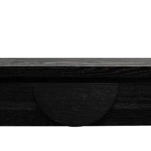 Cedric 1.4m console table textured espresso black finish modern aesthetic storage solution