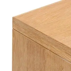 Calista 2m buffet unit in dusty oak with brushed gold handles for modern storage solution