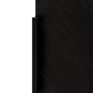 Elegant Arlo 2m buffet unit with textured espresso black finish and matte black hardware