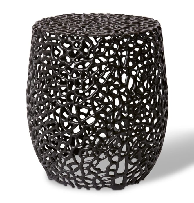 Sol Side Table Black 38x38x45cm Compact Small Space