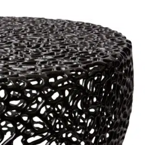 Serenity Coffee Table 80x80x38cm Black Space-Saving Modern