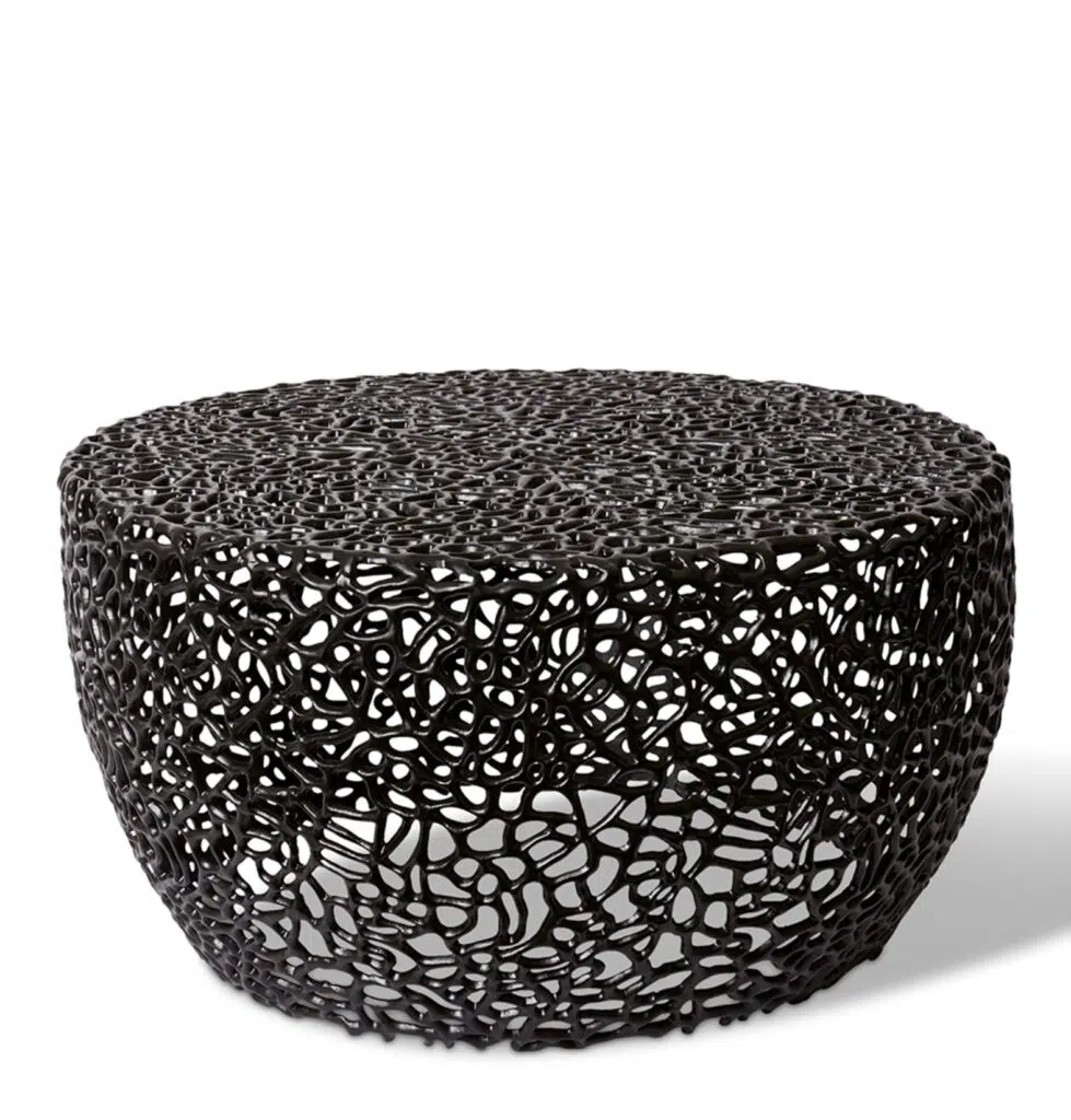 Serenity Coffee Table Black 80x80x38cm Modern Storage