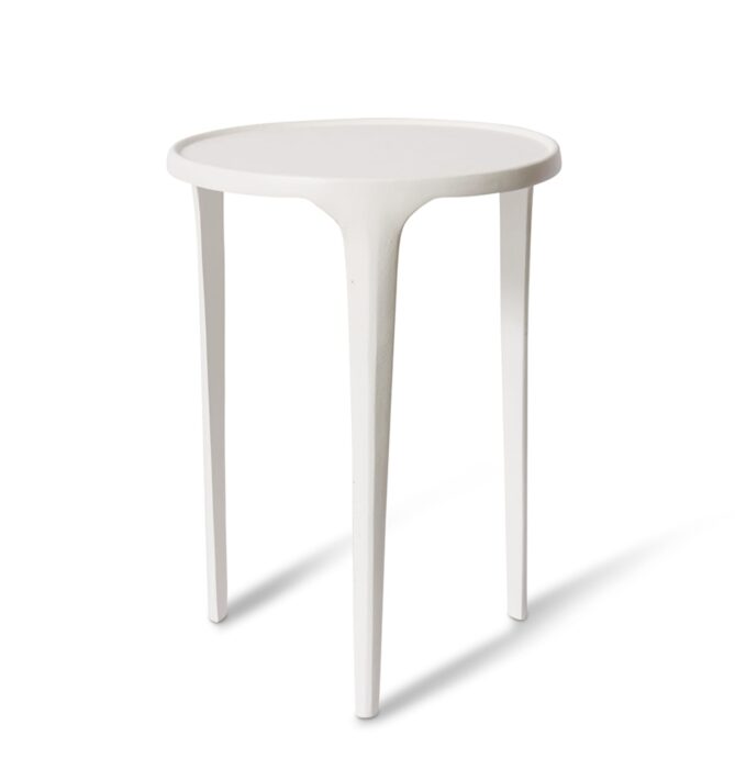 Azure Side Table 36x36x46cm White Compact