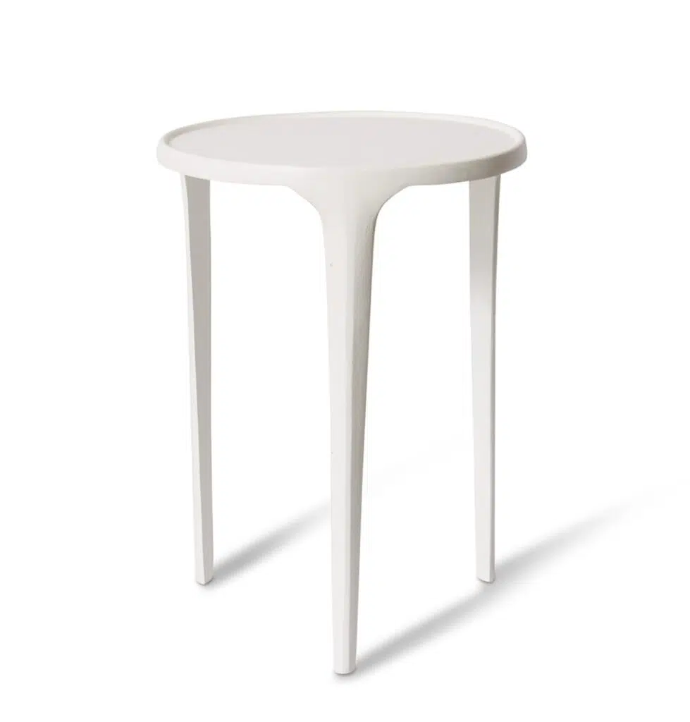 Azure Side Table 36x36x46cm White Compact