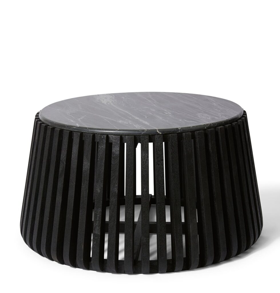 Azuka Coffee Table Black Gold Pre-Assembled Compact