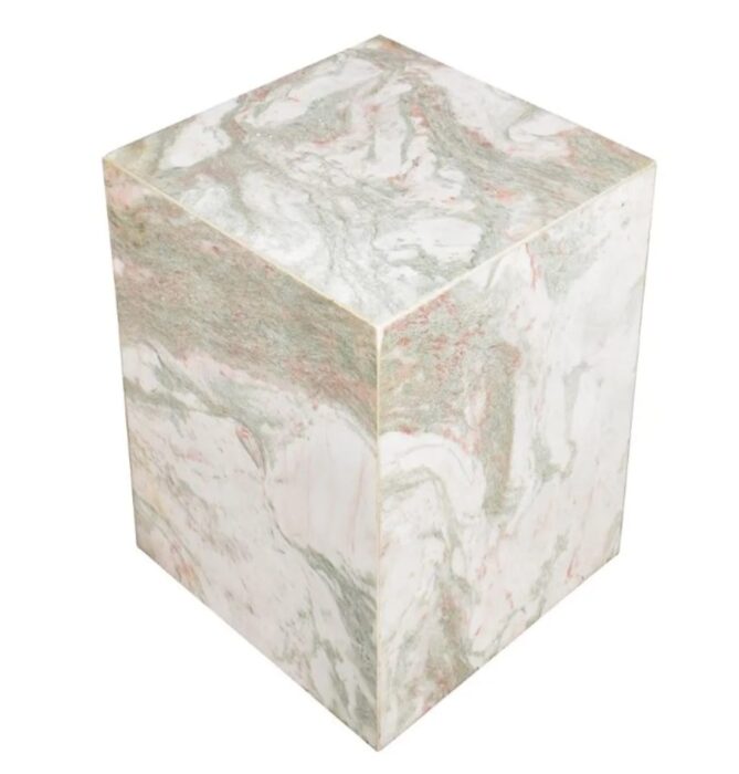 Travis Side Table 38x38x45cm Compact Cream Storage
