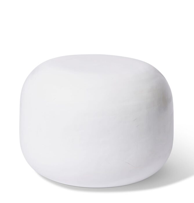 Luna Coffee Table 50x50x35cm Compact White No Assembly