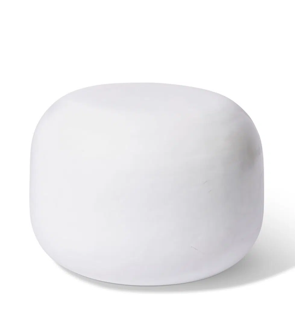 Luna Coffee Table 50x50x35cm Compact White No Assembly