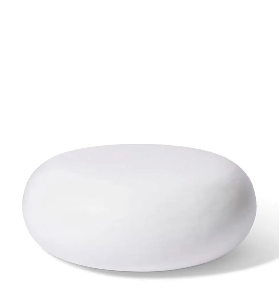 Kato Coffee Table White Modern Storage 77x77x25cm