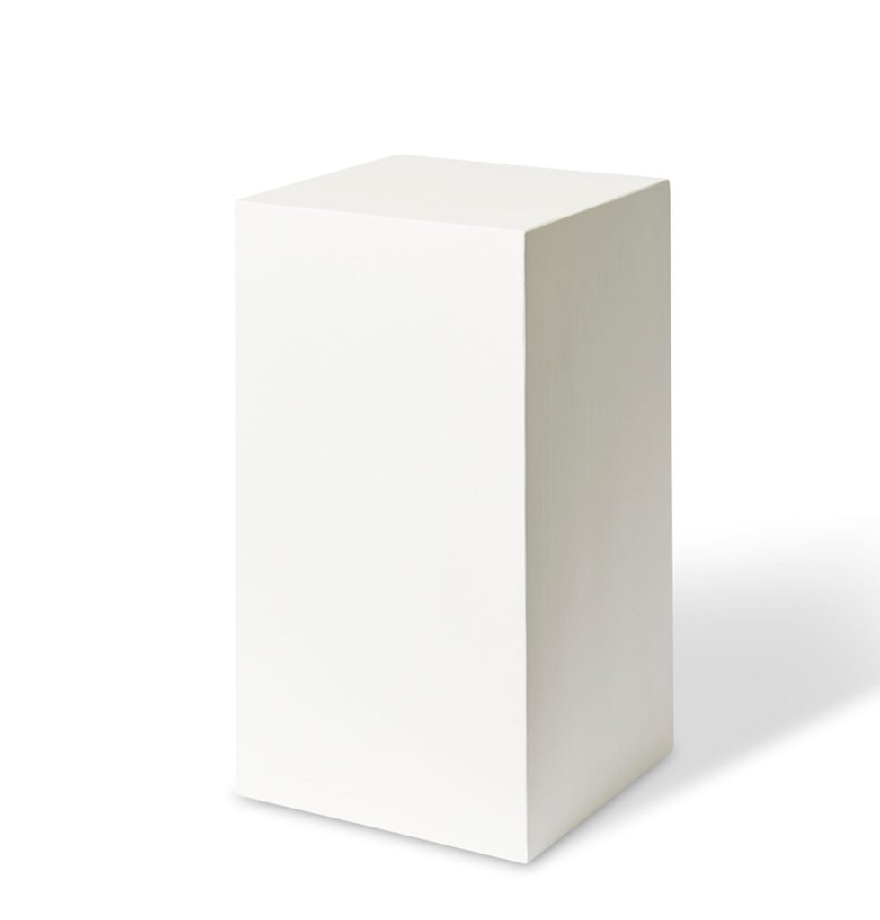 Elegance Stand 35x35x60cm White MDF Lime Plaster