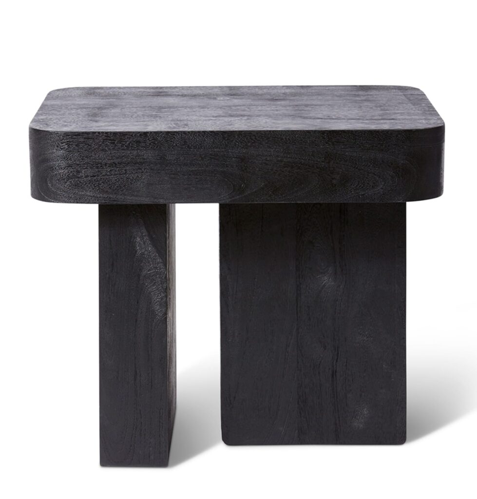 Furaha Side Table 60x40x50cm Black Compact Storage Modern
