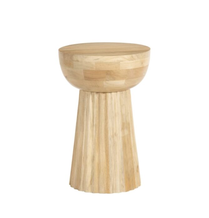 Layla Side Table Wooden Modern Storage 40x40x50cm