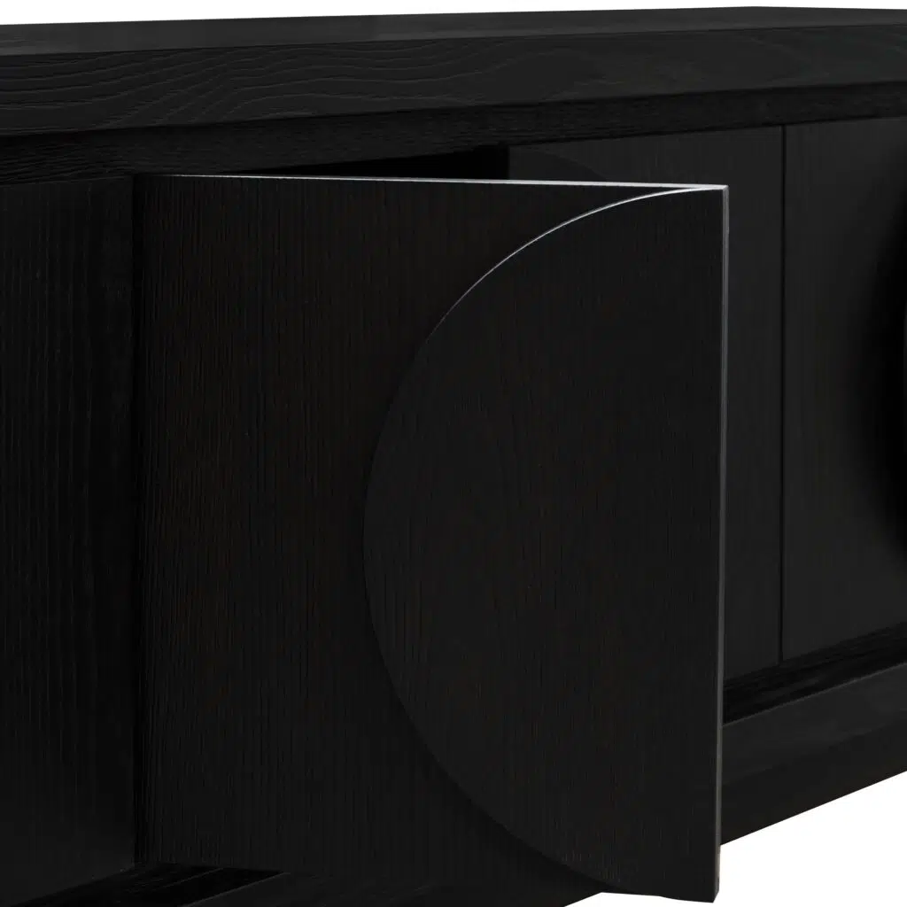 Ava 2m entertainment TV unit textured espresso black modern sleek design storage