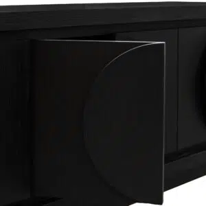 Ava 2m entertainment TV unit textured espresso black modern sleek design storage