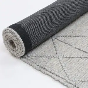 Himalaya Interweave Tribal Grey Wool Rug - Timeless, Durable Design