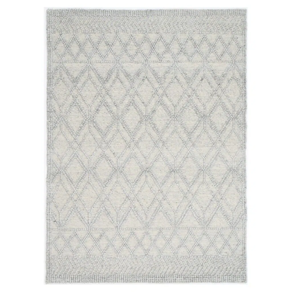 Himalaya Cobblestone Tribal Grey Wool Rug - Handwoven