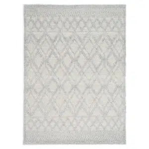 Himalaya Cobblestone Tribal Grey Wool Rug - Handwoven