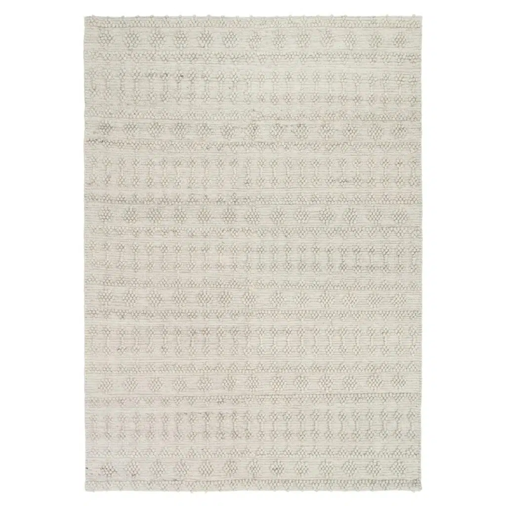 Himalaya Fine Tribal Natural Wool Rug - Handcrafted, Textured Design