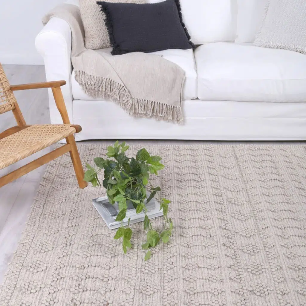 Himalaya Handcrafted Natural Wool Rug – Tribal Design with Durable Texture