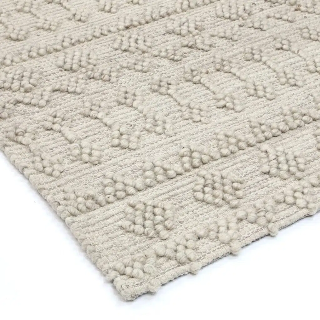 Handcrafted Himalaya Tribal Natural Wool Rug with Soft Texture and Elegant Design