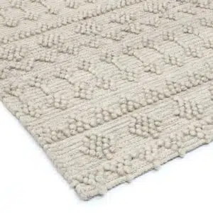 Handcrafted Himalaya Tribal Natural Wool Rug with Soft Texture and Elegant Design