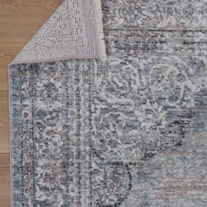 Baile Vintage Woodmere Grey Rug - Elegant Modern Carpet with Durable Synthetic Yarn
