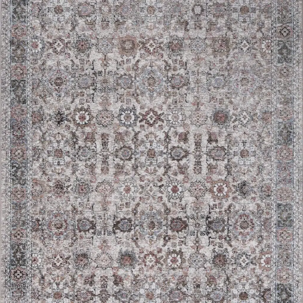 Baile Vintage Cedercroft Beige/Rust Rug - Timeless Modern Design