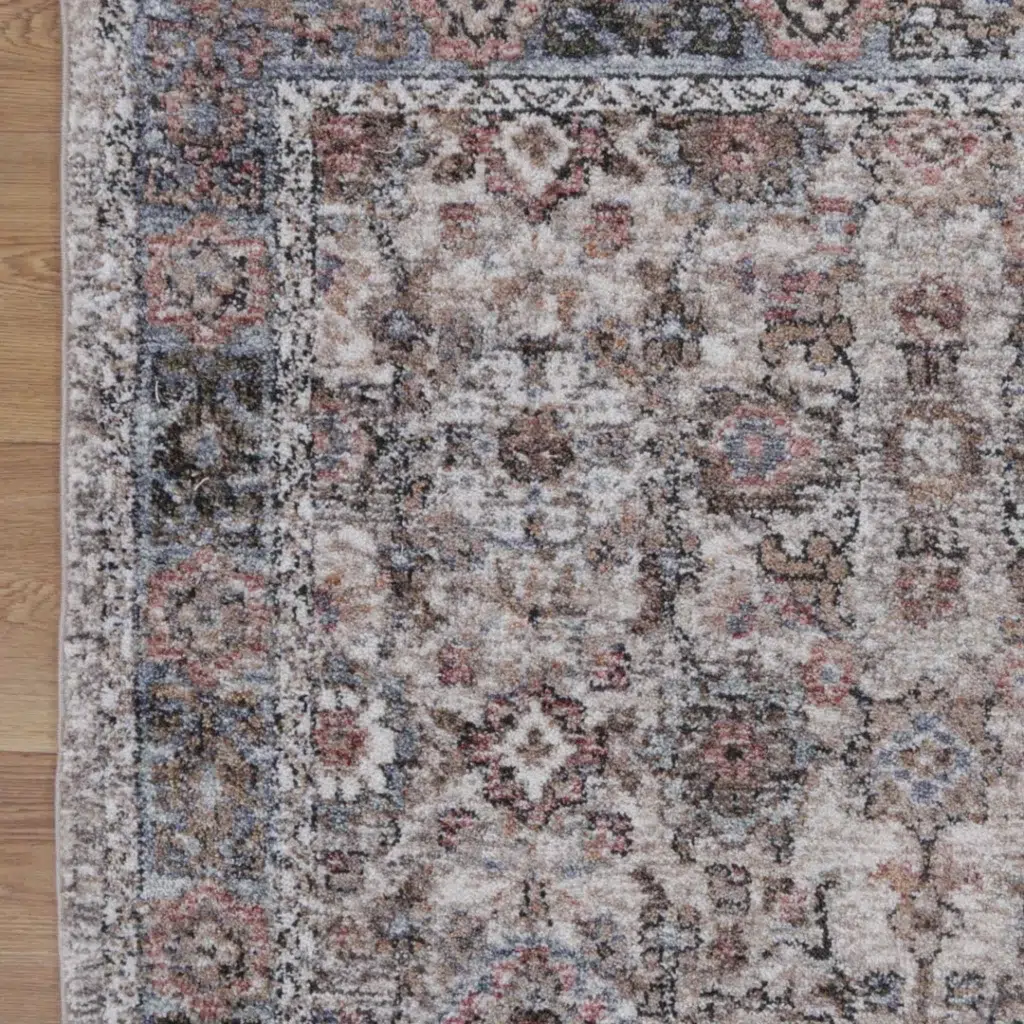 Baile Vintage Cedercroft Beige/Rust Rug – Timeless Design, Durable & Stylish