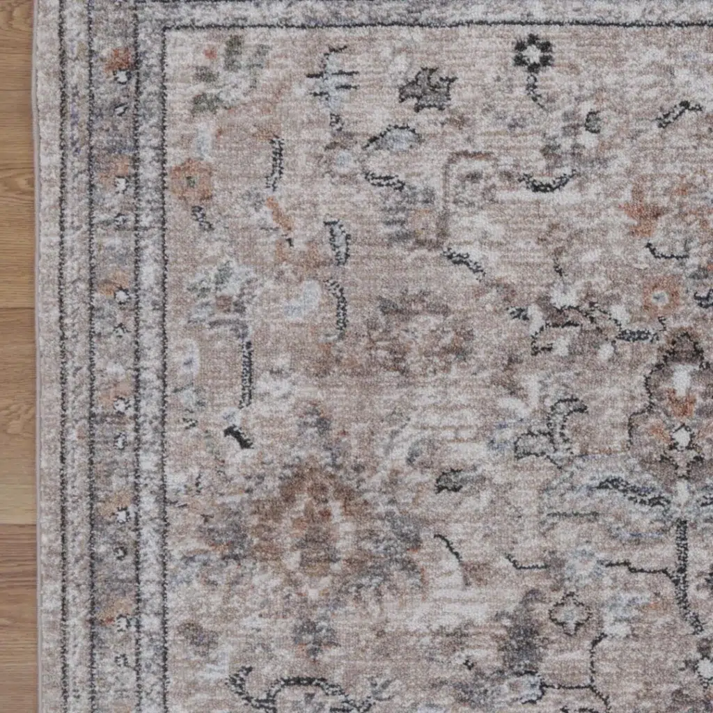 Baile Vintage Beige Rug: Classic Design & Durable Material for Modern Homes